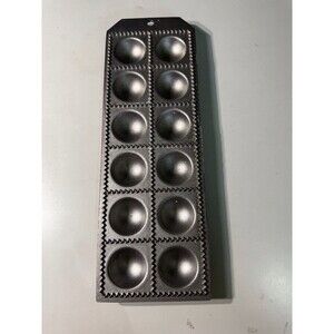 Cast Aluminum Ravioli Mold Pan Made In Italy.